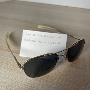 Randolph Engineering RE FGN Italy USA Sunglasses Gold FRAMES ONLY 52-20-140